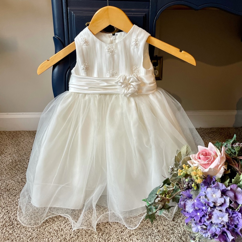 Sarah Louise Ivory Tulle Special Occasion Dress
